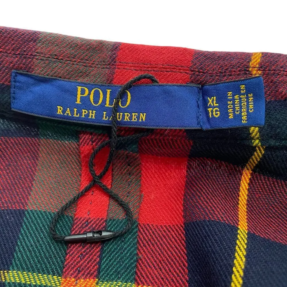 Polo Ralph Lauren Blazer Jacket Plaid Cotton Ultra Lightweight Men's Size XL